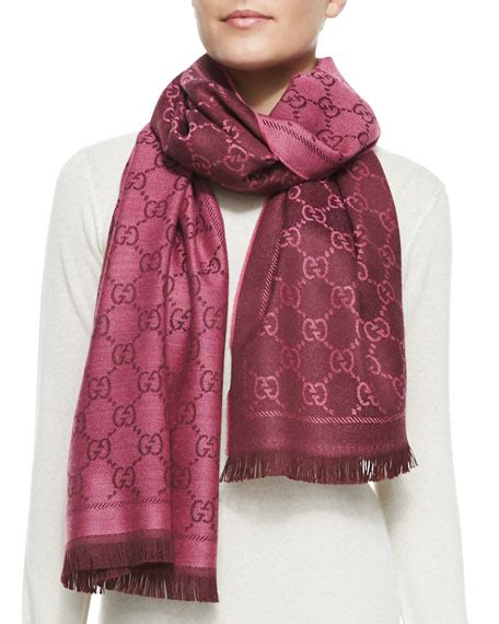 gucci magenta scarf